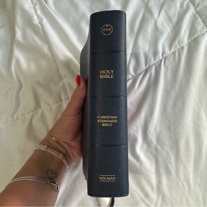 CSB Holy Bible Navy Blue Personal Size with Bible Tabs